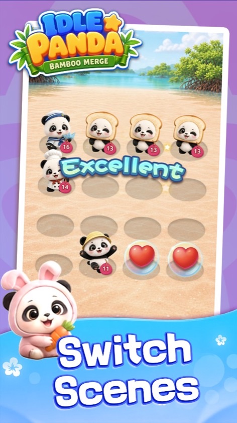 Beach habitat scene switch